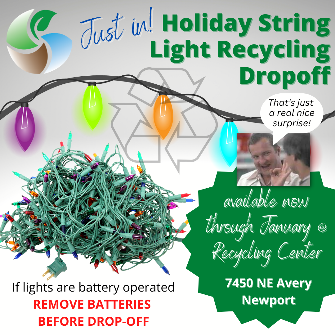 Holiday String Light Recycling Dropoff through January Thompson's